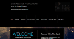 Desktop Screenshot of darkallianceproductions.com